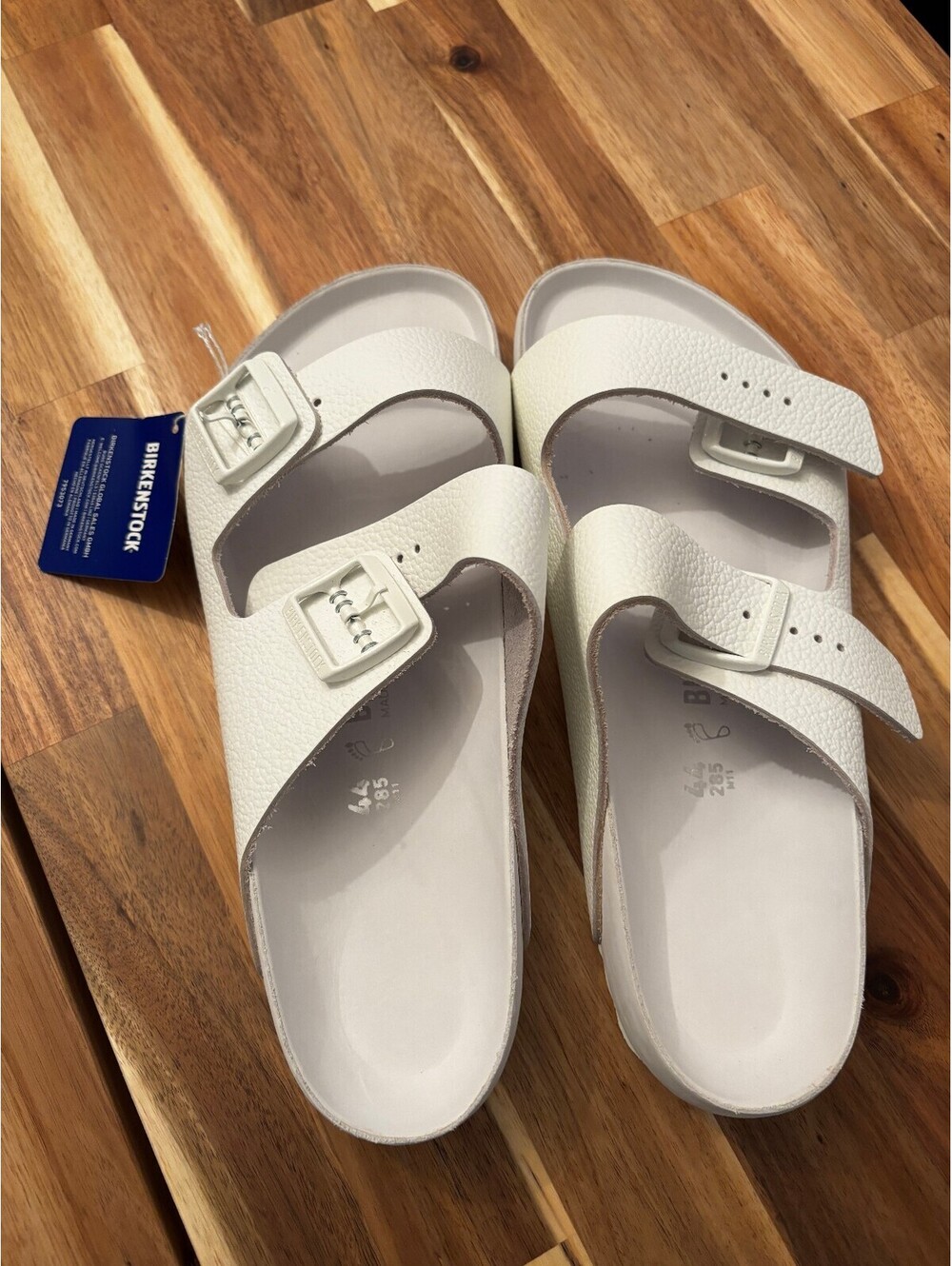 Birkenstock White Arizona EVA Sandals Size 44 Made in Germany - Picture 2 of 9